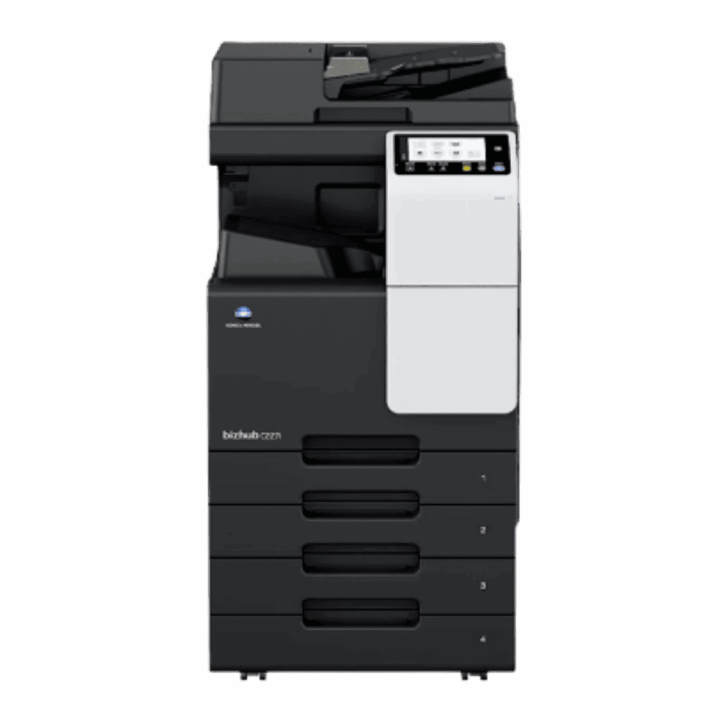 Multifuncional Konica Minolta bizhub C227i para locação e venda em Uberlândia - Impressora laser colorida corporativa com alta produtividade