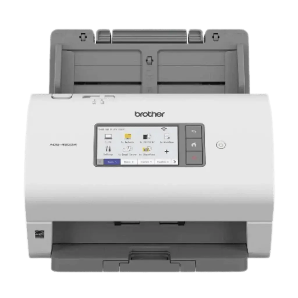 Scanner Brother ADS-4900W de alta velocidade (60ppm) para digitalização profissional - locação, venda e manutenção pela MarqueSys em Uberlândia