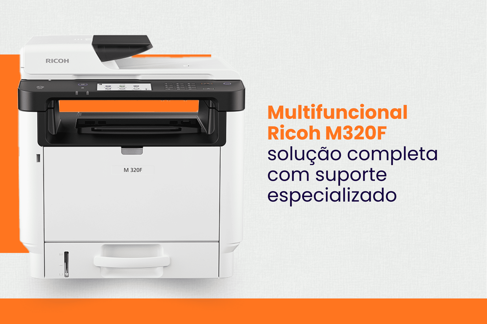 Locacao de impressora multifuncional Ricoh M320F nova MarqueSys Uberlandia
